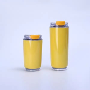 Vente en gros d'usine - Tasse à café isotherme à couvercle coulissant magnétique, double paroi en acier inoxydable 304, anti-fuite, logo personnalisé, best-seller en Europe et en Amérique - Product Image 2