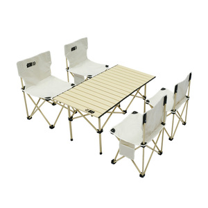 Outdoor <b>Folding</b> <b>Table</b> And Chair Set 95Cm Portable Picnic Barbecue Furniture For Camping Road Trips - Product Image 3