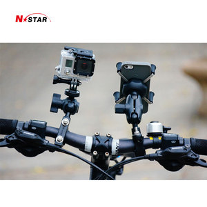 Para <span class=keywords><strong>Go</strong></span> <span class=keywords><strong>Pro</strong></span> trípode montaje 1/4 20 placa de montaje 1 pulgada rótula Cámara cabeza adaptador bola Base aluminio para gopro montaje bicicleta - Product Image 3