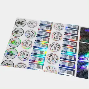 Manufacturer Supplier Custom Printing Self Adhesive Vinyl Waterproof Hologram Holographic Sticker Labels