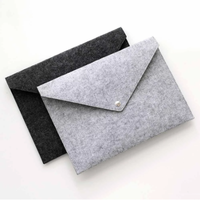Pochette de classement en papier de style enveloppe A4 portable personnalisé sac de documents en feutre pour le bureau