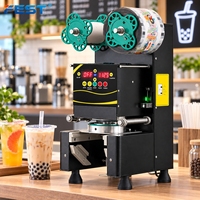 Machine de scellage automatique de gobelets à bulles FEST, scelleuse de film en rouleau pour les magasins de thé au lait, de café, de jus et de boissons