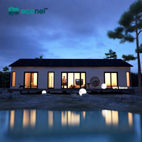 Panneau de ciment moussé écoénergétique durable, villa préfabriquée en béton, maison modulaire résidentielle permanente, hôtel préfabriqué