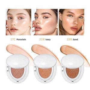 Base de Maquillaje en Cojín de Aire Blanca, Crema <span class=keywords><strong>CC</strong></span> en Cojín de Aire, Maquillaje <span class=keywords><strong>Nude</strong></span> Natural, Base Transparente y Adaptable - Product Image 1