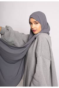 准备库存穆斯林妇女披肩麦地那丝绸优质厚麦地那丝绸围巾 - Product Image 3