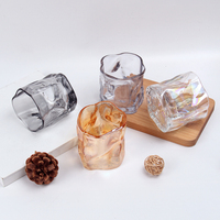 Pot à bougie en verre gris 6oz, récipient vide pour la fabrication de bougies en cire de soja, conteneur de parfum d'ambiance, marque privée, vente en gros, OEM