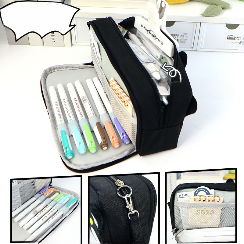 Sooez Large Pencil Case, Big Capacity Pencil Pouch Pen Bag - View #8