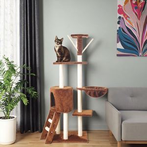 Kinghon - Árbol para Gatos de Lujo, Grande, de Varios Niveles, Mueble para el Hogar, Material de Cartón para Rascar - Product Image 2
