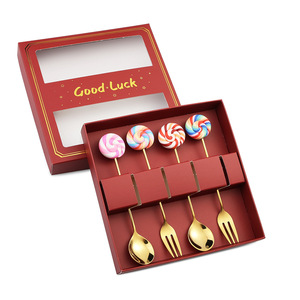 Thép không gỉ Mickey hình bạc lá Cà Phê Muỗng món khai vị nĩa-Bộ đồ ăn sáng tạo món tráng miệng thìa - Product Image 2