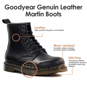 บูทหนังแท้สำหรับผู้ชายรองเท้าบูทยางสำหรับฤดูหนาว - Product Image 5