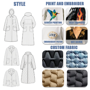 Vente en gros de vestes bouffantes personnalisées pour garçons Vestes rembourrées à <span class=keywords><strong>capuche</strong></span> en polaire d'hiver imperméables Fermeture à glissière réversible Fourrure longue - Product Image 3