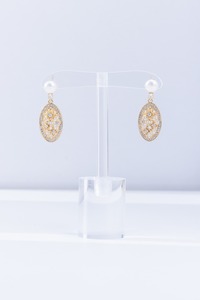 Orecchini di perle naturali Golden Bough Laurel - Product Image 1