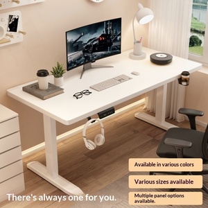 <span class=keywords><strong>Escritorio</strong></span> Metálico Ergonómico de Altura Ajustable, Estética Moderna y Elegante, Multifuncional para Oficina en Casa, Cómodo y Doble - Product Image 1