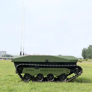 Từ Xa tải nặng nền tảng RC Tank Chassis cao su theo dõi hệ thống 500kg