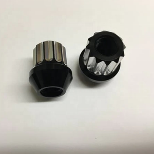 Piezas CNC <span class=keywords><strong>de</strong></span> precisión personalizadas M12x1.5 Acorn Black Machined Billet 7075 Aluminio 12 pt Lug Nuts - Product Image 3