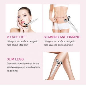Rullo per Massaggio <span class=keywords><strong>Viso</strong></span> 3D Rassodante e Lifting con Etichetta Privata, 100% <span class=keywords><strong>Pietra</strong></span> di Giada Naturale e Quarzo Rosa - Product Image 4