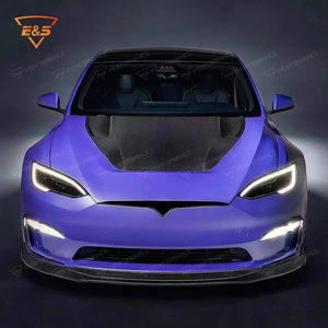 Kit arrière <span class=keywords><strong>LEGAI</strong></span> personnalisé en fibre de carbone sèche haut de gamme de style V pour Tesla Model S première génération, hayon, finition noire polie, complet - Product Image 4