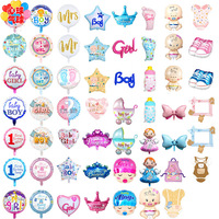 Ballon en film d'aluminium durable Nicro pour garçon et fille, ballon espagnol pour poussette, biberon, fête prénatale, révélation du sexe, décorations de fête
