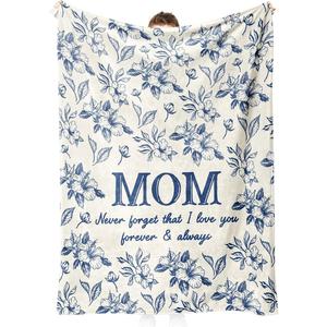 Manta de Franela con Frases para Regalo de Mamá, Manta Ligera y Transpirable para Dormitorio o Sala de Estar, Impresión Personalizada OEM ODM - Product Image 4