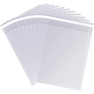 Clear Cellophane Bags 6x10 Inch Self Sealing Plastic <b>Candy</b> Treat Gift Favors Party Wedding Birthday Anniversary Bridal Shower - Product Image 1