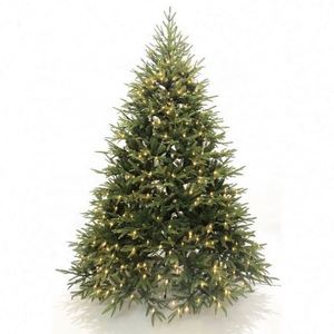 Sapins de Noël pré-éclairés, décorations de Noël d'intérieur, 3 à 10 pieds, vert, OEM, personnalisé, PVC, PE, artificiel, autoportant, extérieur - Product Image 1