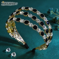 YouLaPan – serre-tête de mariage de luxe léger, fait à la main, avec diamants d'eau, accessoires de cheveux élégants pour femmes, pour la danse, YXA241