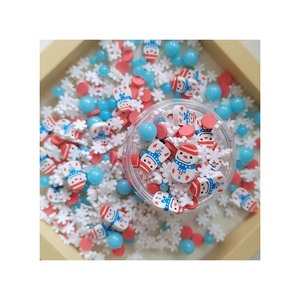 100G DIY Craft Slime Làm Polymer Đất Sét Bông Tuyết Người Tuyết Lát Giáng Sinh Polymer Sprinkles Móng Tay Nghệ Thuật Cung Cấp - Product Image 5