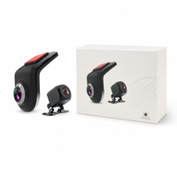 Caméra de tableau de bord USB à double objectif U5 1080P+720P avec enregistrement en boucle ADAS pour navigation Android