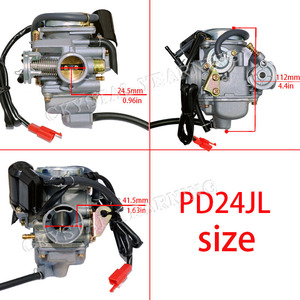 Carburador de Carreras para Motocicleta de Calidad Original para Scooter GY6 150cc, Moped, ATV, Go Kart, Roketa, Taotao, PD24JL, 24mm, Kit de Reparación Baja - Product Image 6