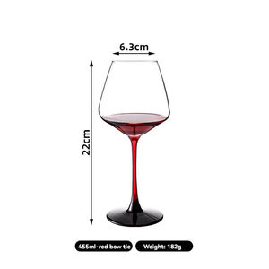 Haute qualité cravate rouge <span class=keywords><strong>verre</strong></span> <span class=keywords><strong>à</strong></span> vin de <span class=keywords><strong>Bourgogne</strong></span> lumière luxe cristal gobelet <span class=keywords><strong>verre</strong></span> <span class=keywords><strong>à</strong></span> vin pot ventre <span class=keywords><strong>verre</strong></span> de haute qualité - Product Image 6