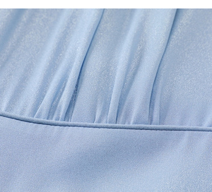 <span class=keywords><strong>Robe</strong></span> Cheongsam à manches longues <span class=keywords><strong>pour</strong></span> femmes, élégante, mode <span class=keywords><strong>de</strong></span> haute qualité, à volants, plissée, brillante, vente en gros - Product Image 6