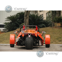 Caiteng 350cc Essence/Électrique, Buggy Jeep 3 Roues Tout-Terrain Homologué Route, Prêt pour la Plage, Transmission Automatique, Métal+Plastique