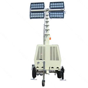 Chất Lượng Tốt Nhất Năng Lượng Hiệu Quả Thiết Bị Chiếu Sáng Di Động Ánh Sáng Tháp 9M Của Nhãn Hiệu Nâng Mast Ánh Sáng Tháp Cho Ngoài Trời - Product Image 3