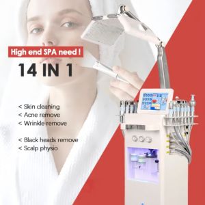 14 in 1 Mesin Perawatan Wajah Profesional Hydro Diamond Peeling Water Multifungsi Mikro Dermabrasi Hydra Oksigen - Product Image 2