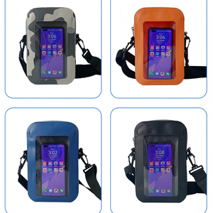 Sac de téléphone portable étanche en PVC pour l'extérieur <span class=keywords><strong>avec</strong></span> fermeture à enroulement pour le cyclisme, la randonnée, le camping et la plage - Product Image 2