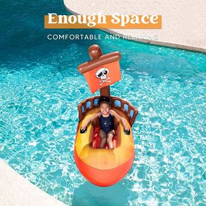 Flotteurs gonflables de <span class=keywords><strong>piscine</strong></span> de <span class=keywords><strong>bateau</strong></span> de <span class=keywords><strong>pirate</strong></span> radeau pour le flotteur d'eau de natation d'enfants avec deux poignées pour la fête de <span class=keywords><strong>piscine</strong></span> d'amusement d'été - Product Image 6