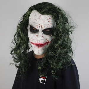 Masque d'horreur effrayant en latex pour Halloween, accessoires de fête, cosplay, chevalier, roi, clown, décoration de tête, costume - Product Image 1