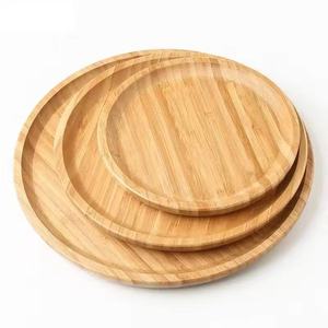 Penjualan terlaris grosir kayu Solid bulat multi-ukuran dapat dipilih piring makan malam - Product Image 1