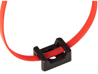 Support de fixation pour serre-câbles de type selle en nylon, support de fixation blanc/noir pour la gestion des câbles