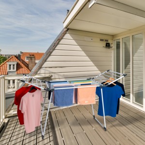 Stendibiancheria Moderno a Ala di Gabbiano, Pieghevole e Salvaspazio, con Clip <span class=keywords><strong>per</strong></span> Calzini, Asciugamani e <span class=keywords><strong>Biancheria</strong></span> da Bagno - Product Image 1