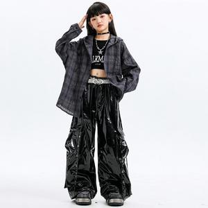 Traje de baile de jazz para niños SXCCYH, conjunto de desfile de moda para niñas, traje de actuación de baile pop de jazz - Product Image 2