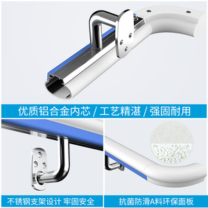 Barandilla de Protección Anticolisión Hengsheng HS 639C de 4m, Barandilla de Seguridad para Pasillos de Hospital con Soporte de Acero Inoxidable - Product Image 4