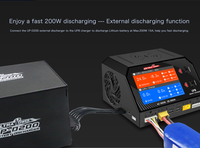 Pengisi Daya Cerdas UP8 600W 16A Dual Channel AC/DC dengan Dukungan Pengisian Daya Nirkabel untuk Baterai LiPO/LiHV 2-6S