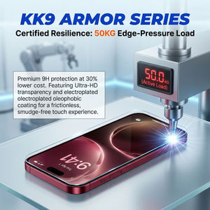 ฟิล์มกันรอยหน้าจอ KK9 สำหรับ iPhone 18 แบบใส กระจกนิรภัย แข็งแรงพิเศษ ทนทานสูง ความแข็ง 50KG ป้องกันขอบ - Product Image 4