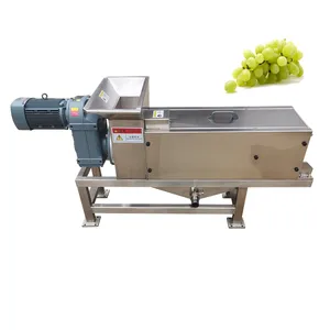 Máquina de extracción de jugo de uva eléctrica, máquina exprimidora de prensa de tornillo de uva de jengibre