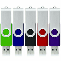 Clé USB en métal personnalisée avec logo, nouveau design pivotant, stockage de 1 Go à 128 Go, interface USB 3.0/2.0, cadeau