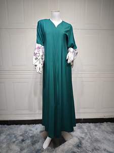 Dubai Oriente Medio cárdigan nuevos diseños Abaya 2024 túnica musulmana Europa moda mujer bordado Abaya - Product Image 5