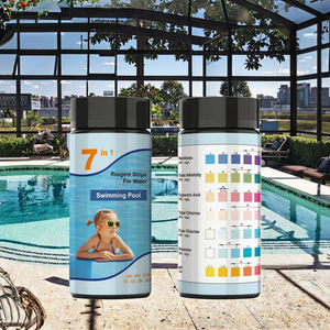Bandelettes de test pour <span class=keywords><strong>piscine</strong></span> et spa, test précis de l'eau salée, bandelettes de test pour <span class=keywords><strong>piscine</strong></span> et bain à remous, 7 en 1 - Product Image 3
