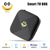 TV Box Android Terbaru 2026 Banana TV X2 Gratis Uji Coba 4K Ultra HD Amlogic S905L3 2GB RAM 8GB ROM Dual Wifi Android 14