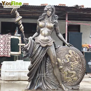 Sculptures en bronze de la mythologie grecque classique de la célèbre déesse grecque antique à vendre - Product Image 1